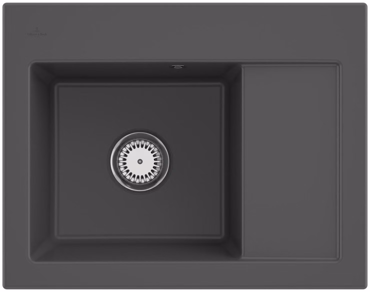Lavello da cucina Villeroy&Boch, lavello da cucina Subway 45 Compact Graphite 650x510mm, larghezza base 45cm