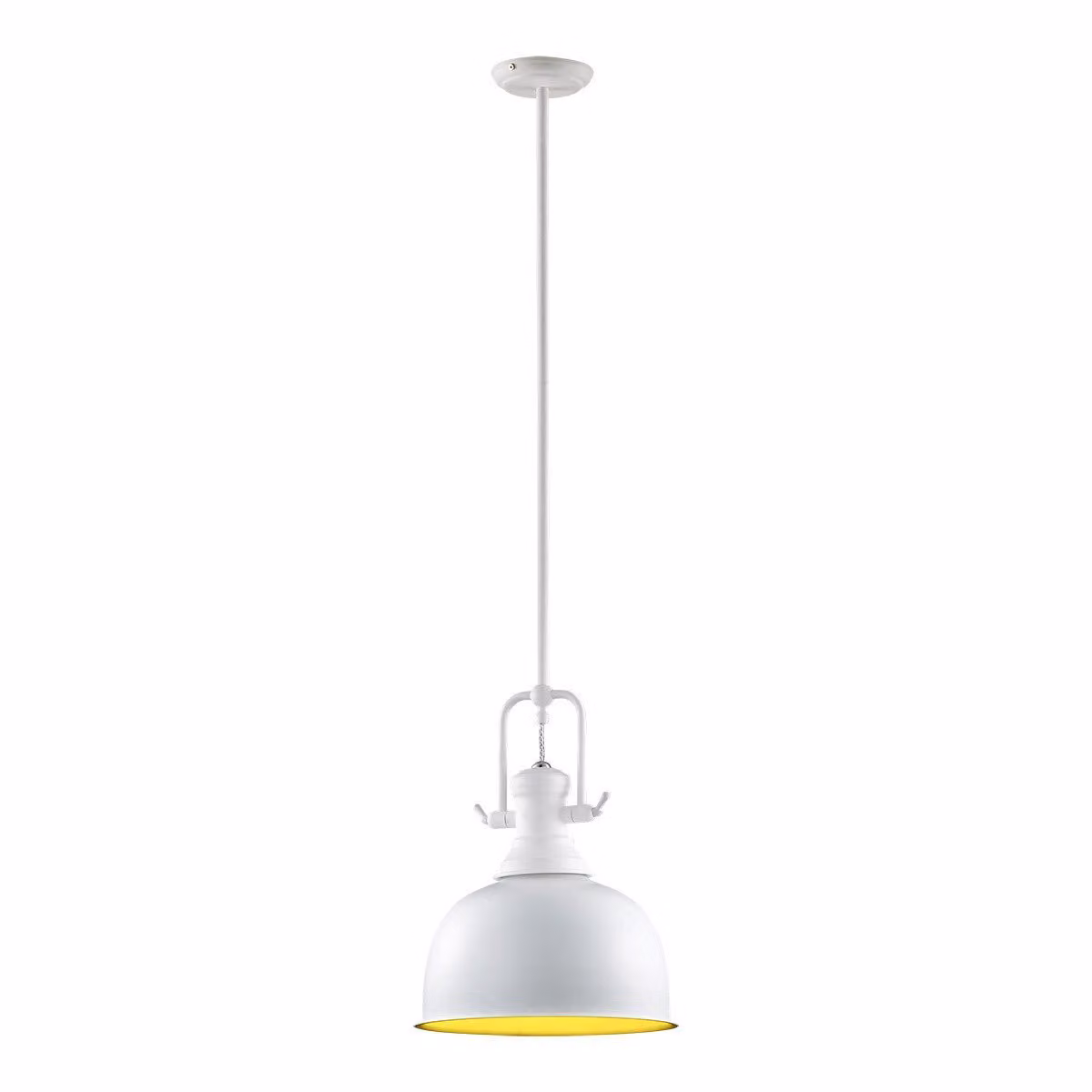 Italux Laredo, lampada a sospensione industriale bianca MA04431CA-001
