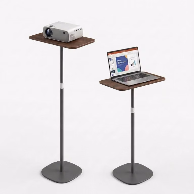 Elzusha - Scrivania regolabile in altezza, modello standing desk - Supporto portatile per laptop, ideale per l'ufficio e la casa (nero)