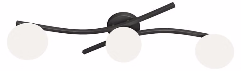 Lampada a sospensione OPUS bianco e nero 3xE14x15W in metallo, dimensioni: 20x84x31 cm, IP20, Emibig