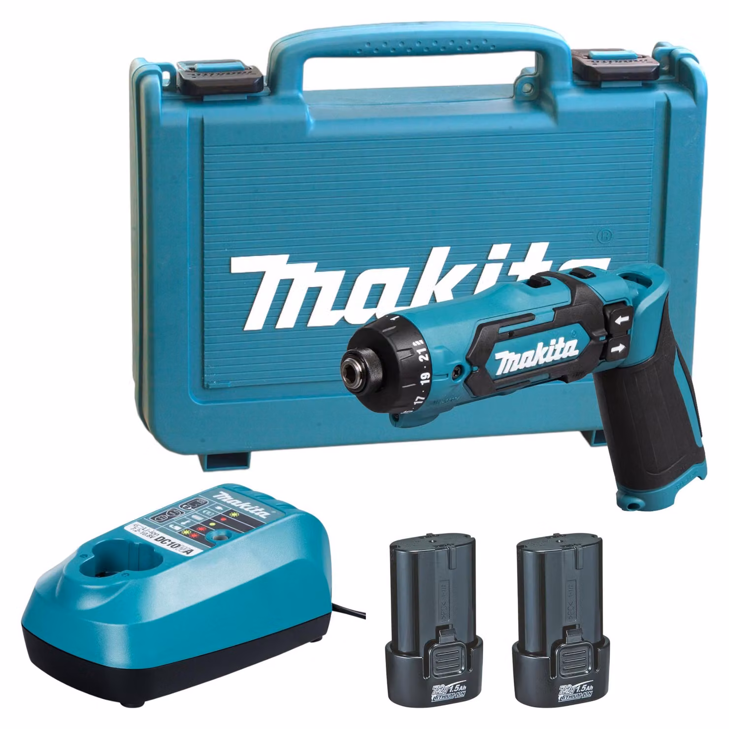 Makita DF012DSE Avvitatore elettrico/avvitatore a impulsi Nero, Blu 650, 200