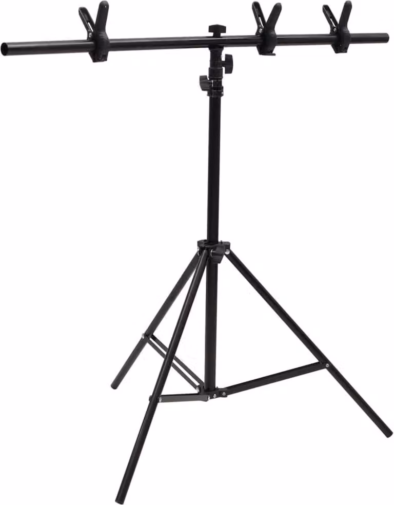 Supporto per Sfondo a T Nero 91x60x(70-200) cm