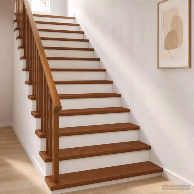 Gradini per Scale 8 pz 100 x 30 x 2 cm Marrone Scuro 3449390