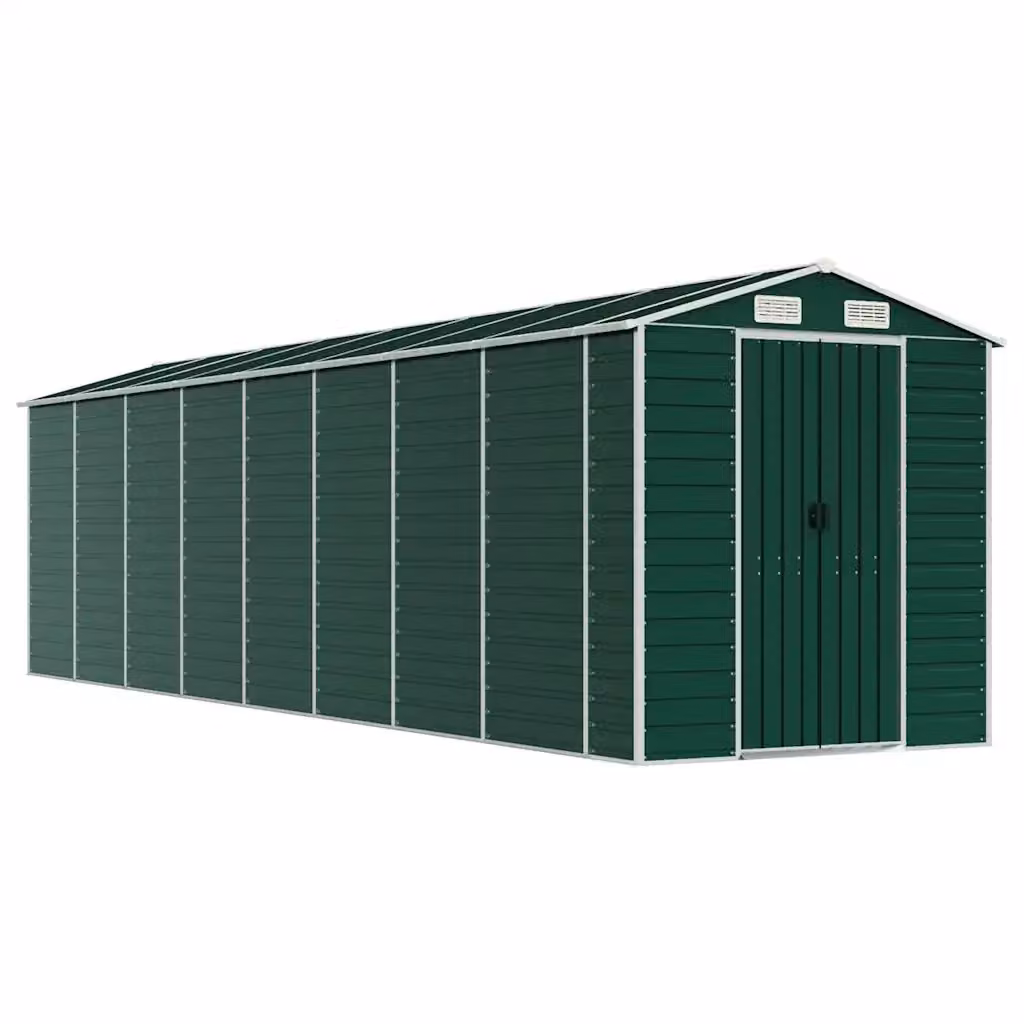 Capanno da Giardino Videx in Acciaio Zincato Verde L: 725 cm, P: 191 cm, H: 198 cm – 2
