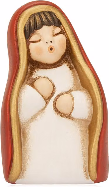 Presepe Classico Maria Thun in ceramica rosso e bianco