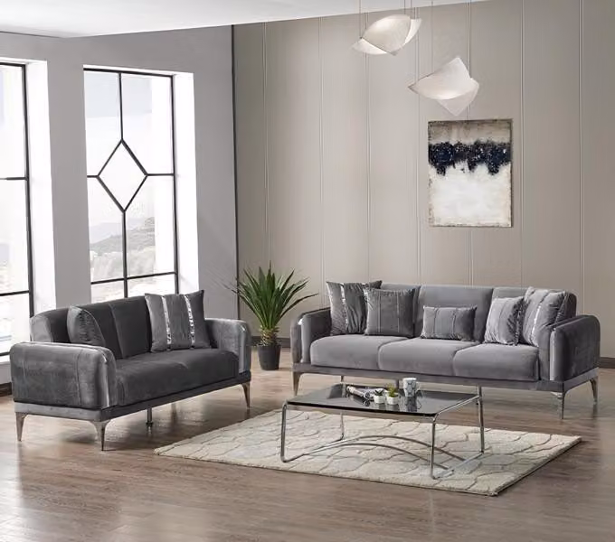 Sofagarnitur 3 2 Sitzer Wohnlandschaft Sofa Couch Polster Garnitur Sofas 2tlg.
