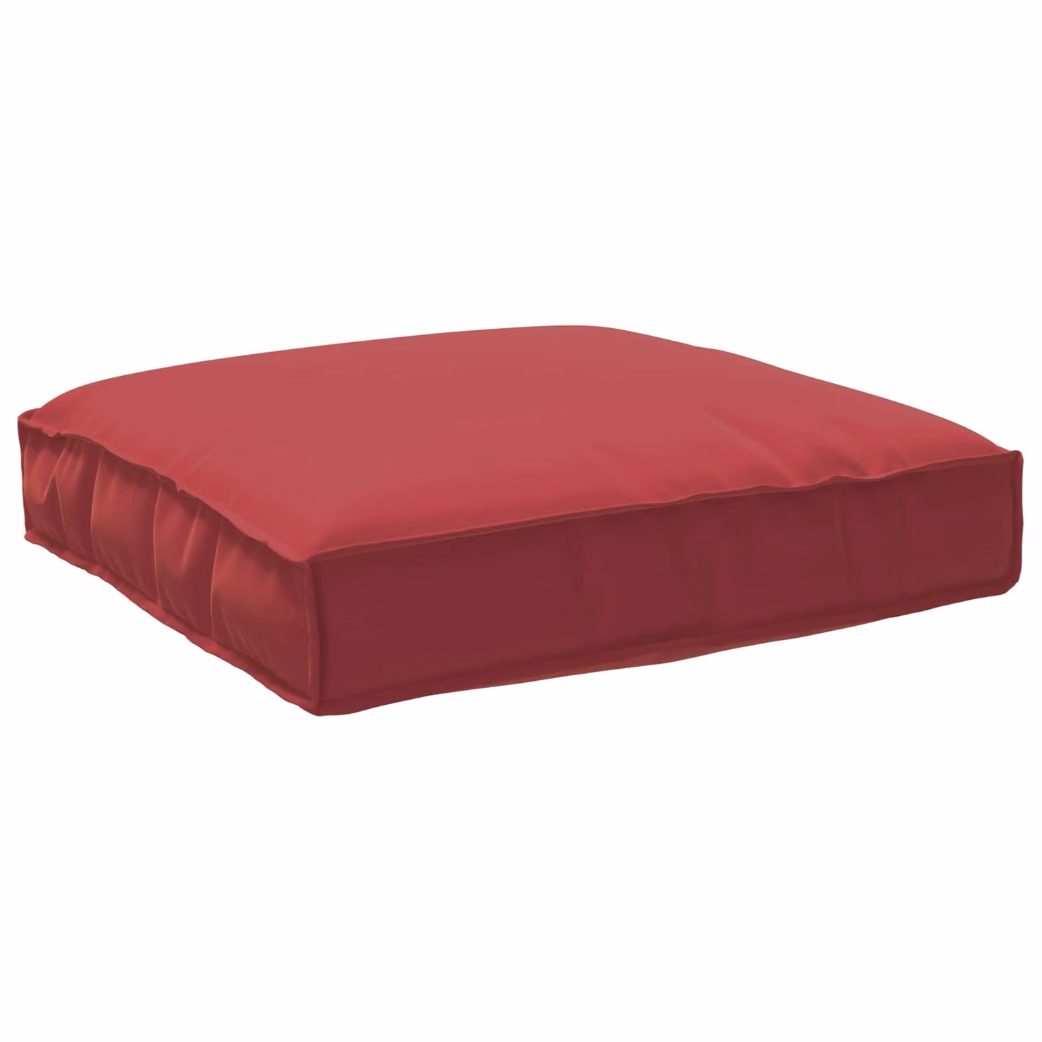 Cuscino vidaXL in tessuto Oxford rosso vino, impermeabile, L 80 x P 80 x H 12 cm