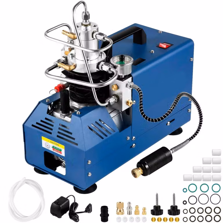 Compressore d'aria - Compressore - Pompa per pneumatici - Compressore - Pompa ad alta pressione - PCP da 4500 PSI - 300 bar - 30 MPa