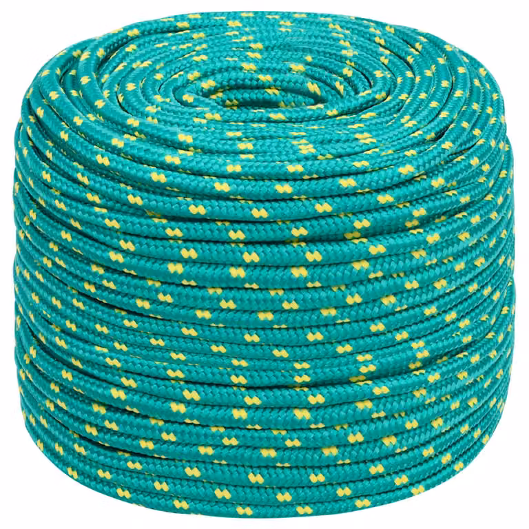 Corda multiuso vidaXL in plastica verde, diametro 6 mm e lunghezza 25 m, carico massimo 240 kg