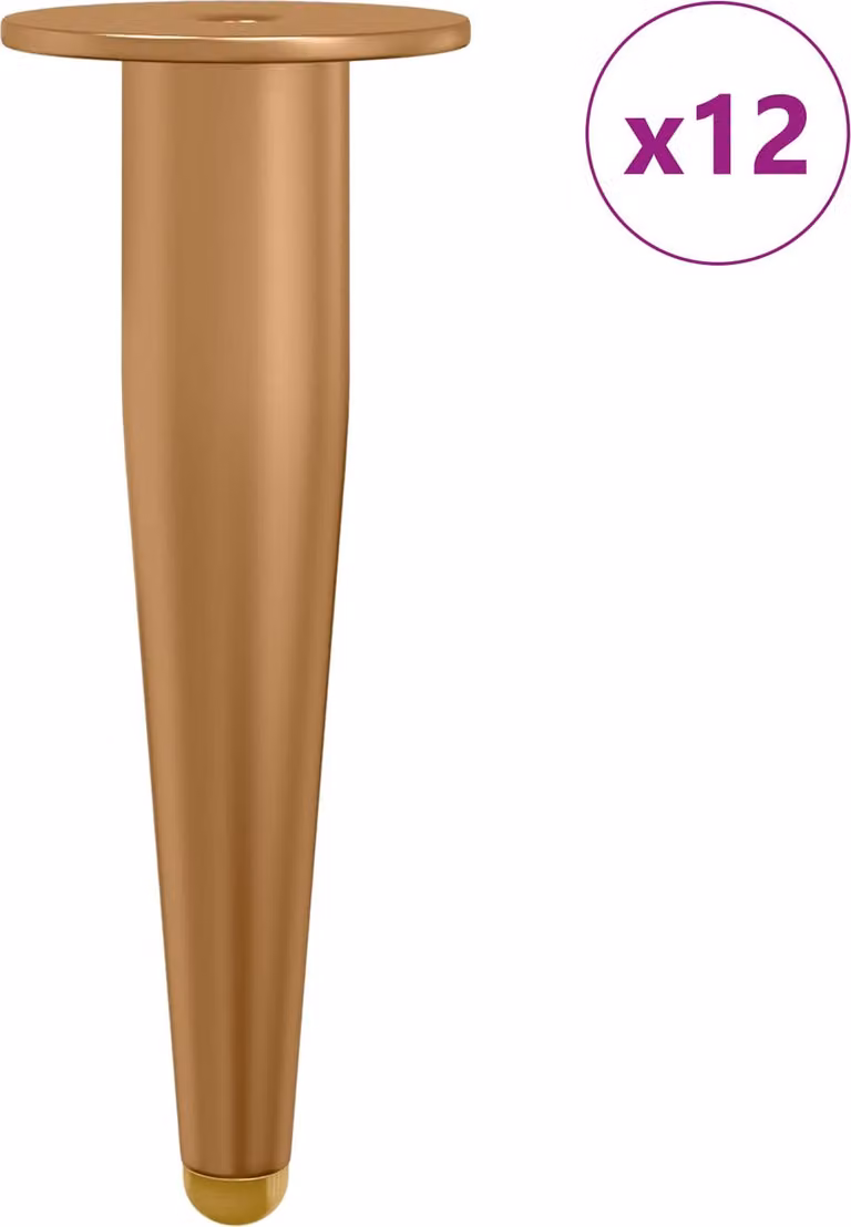 Piedi in piedi 12 pcs Oro 98 x 40 mm Ferro