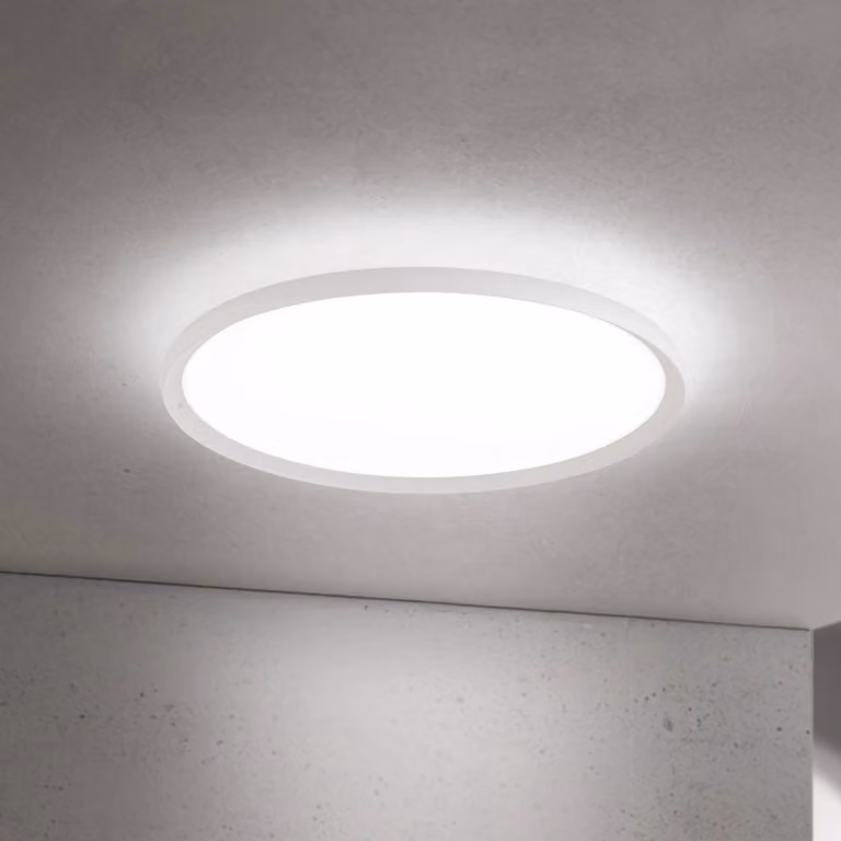 ORION Plafoniera a LED Kant, dimmerabile, Bianco / Opale, Soggiorno / Sala da pranzo, Alluminio, Moderno, Plafoniera LED