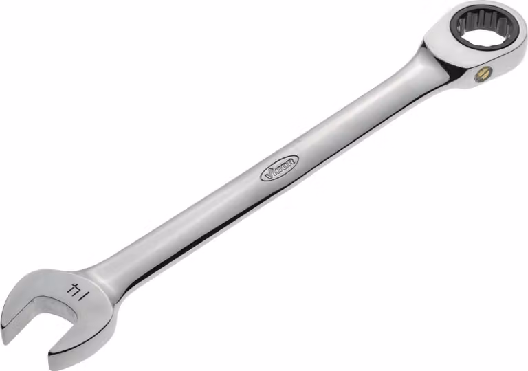Chiave a cricchetto ad anello VIGOR, lunga, V1025, esagono esterno SW 14 mm