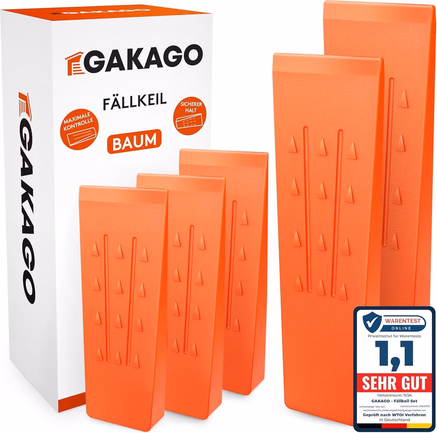 Set di 5 cunei di plastica per abbattimento Gakago