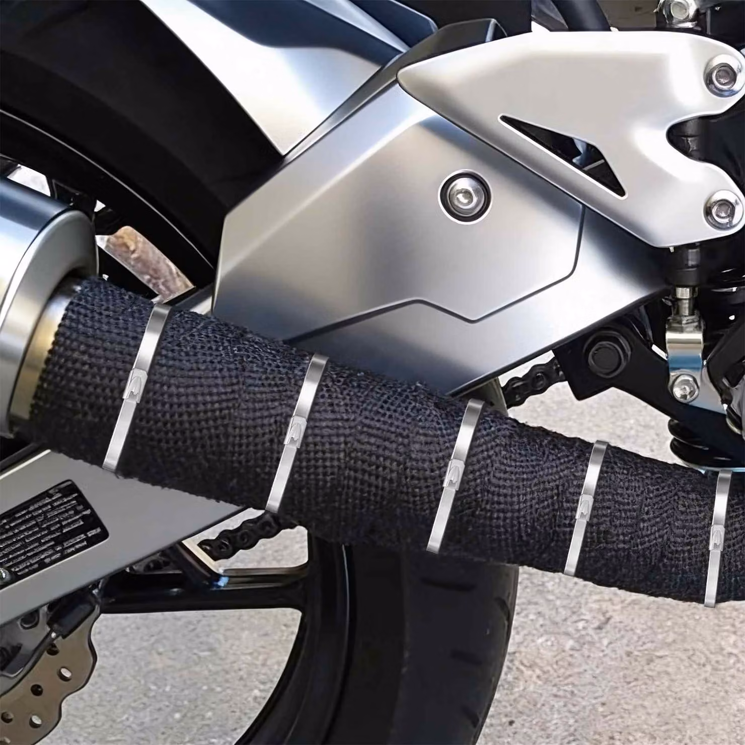 Set di 25 fascette per cavi vidaXL in acciaio inossidabile, colore argento, 4,6 x 700 mm