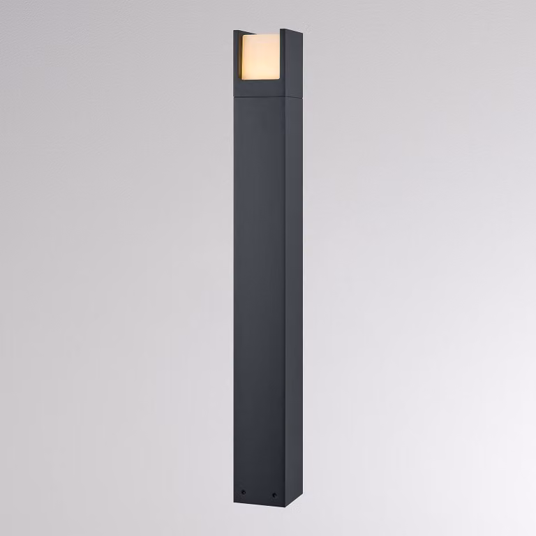 Molto Luce Lampione a LED FYNN-U, altezza 85 cm, antracite, CCT IP65 on/off FYNN-U, Nero, Alluminio, Moderno