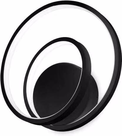 Lampada Da Parete Oz Ap Dali Nero Ideal-Lux