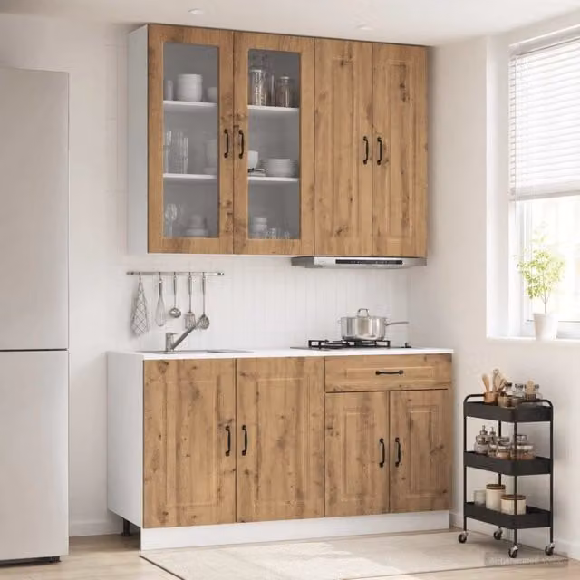 Unità Cucina KALMAR 4 pz Rovere Artigianale 3438314