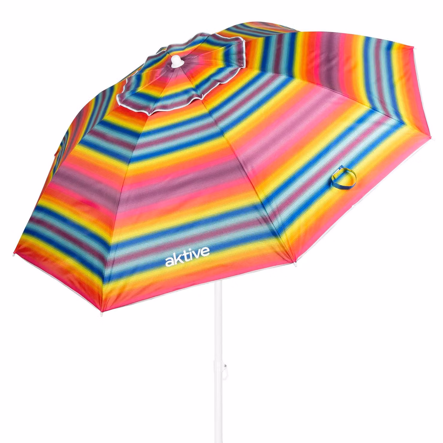 Ombrellone da spiaggia con protezione UV50, altezza 220 cm, regolabile in altezza, inclinabile, ideale per la spiaggia