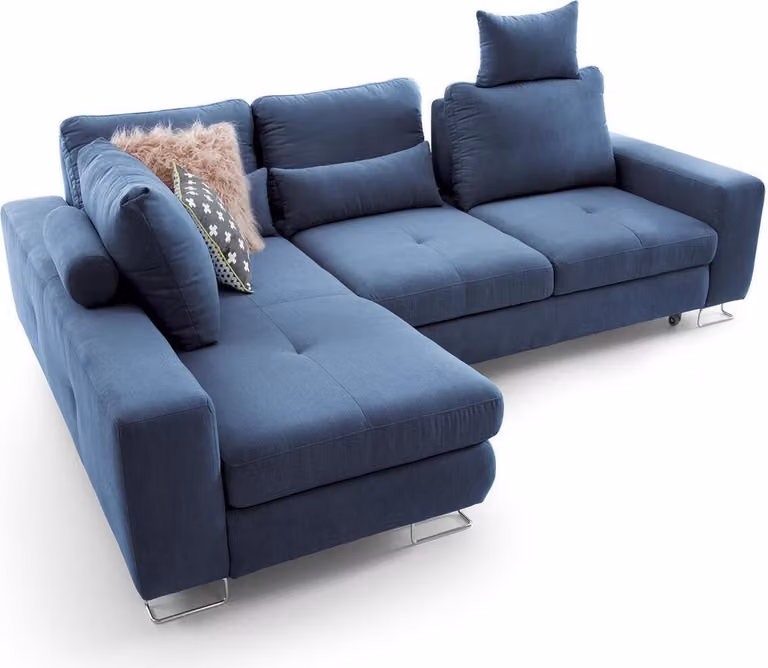 Wohnzimmer Textil L-Form Sofas Sofas Ecke Ecksofa Couch Polstermöbel