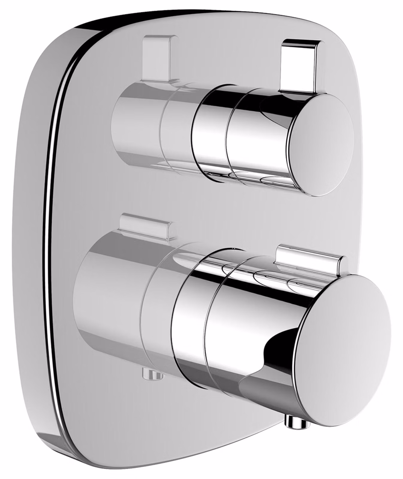 LAUFEN Citytherm Set de montage final, encastré, thermostat de baignoire 2 poignées, avec dispositif de sécurité, HF905385100000, HF905385100000