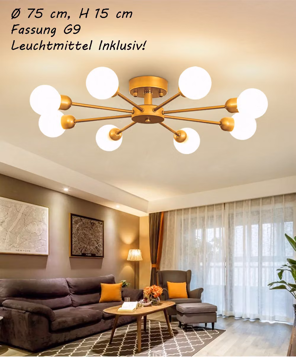 Plafoniera XW819-8 Lampadina G9 incl. Colore luce bianco freddo bianco caldo Plafoniera