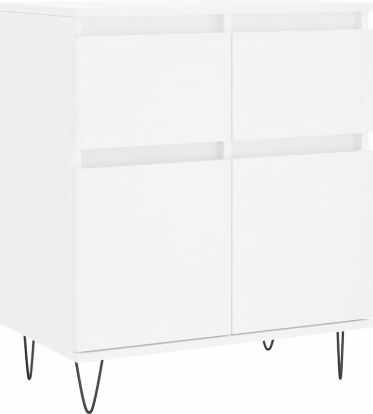 Credenza Bianca 60x35x70 cm in Legno Multistrato