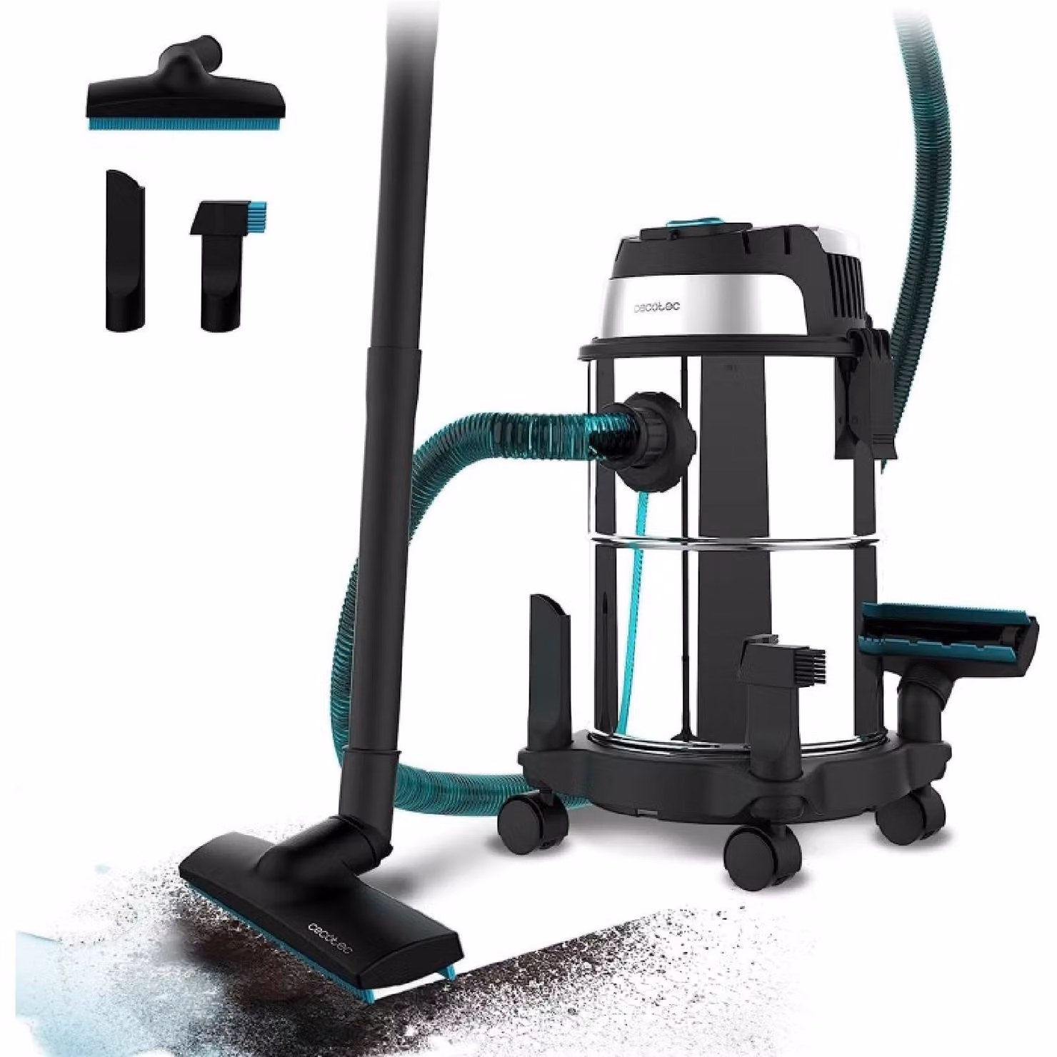Cecotec Aspiratore a umido e a secco Conga Rockstar Wet & Dry Steel