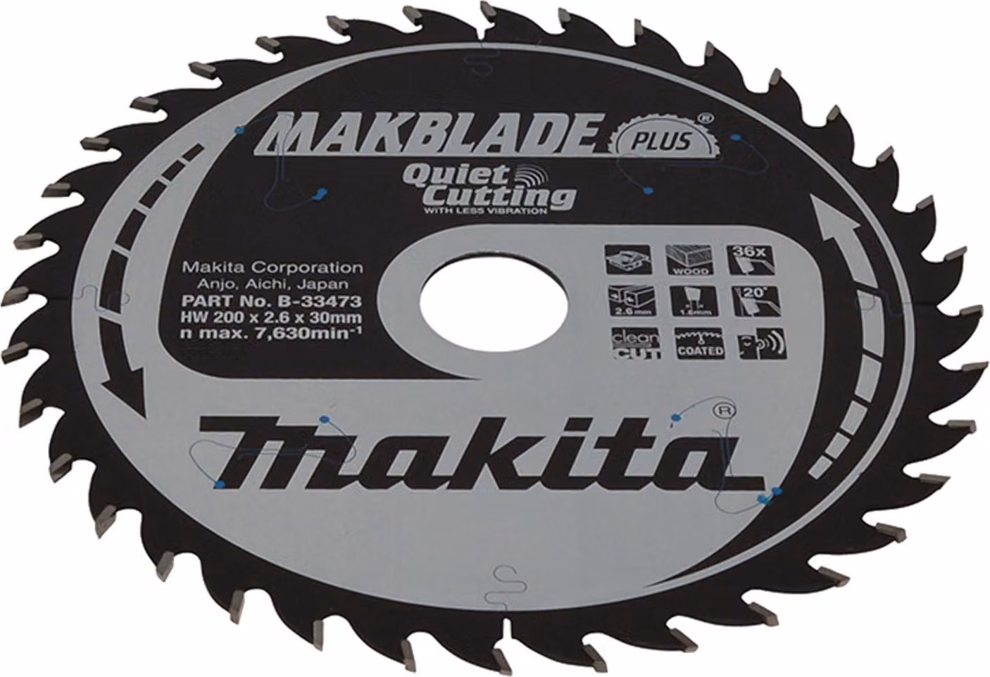 Sega Makita MAKBLADE+. 200x30x36Z B-33473