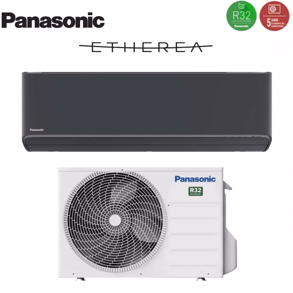 Climatizzatore Condizionatore Panasonic Inverter Serie Etherea Dark 9000 Btu CS-XZ25XKEW-H R-32 con Wi-Fi Integrato Colore Grigio Grafite – 2