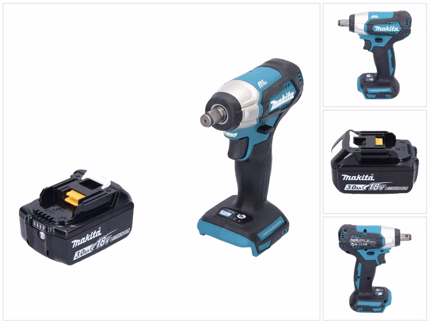 Avvitatore a impulsi a batteria Makita DTW 181 F1 18 V 210 Nm 1/2" brushless + 1x batteria ricaricabile 3,0 Ah - senza caricabatterie