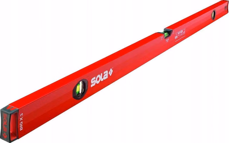 SOLA BIGX3 80 - Wasserwaage de bubble de 80 cm - Wasserwaage de bubble brevettato SOLA-FOCUS - mit absorbierenden Endkappen de shock