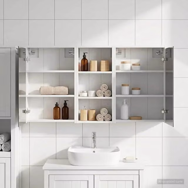 Set di Armadi da Bagno 3 pz 116 x 16 x 62,5 cm 3403808