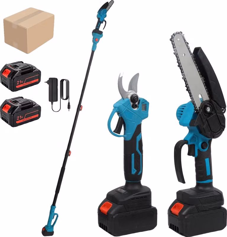 Tosasiepi, asta telescopica, motore brushless, 2 BATTERIE