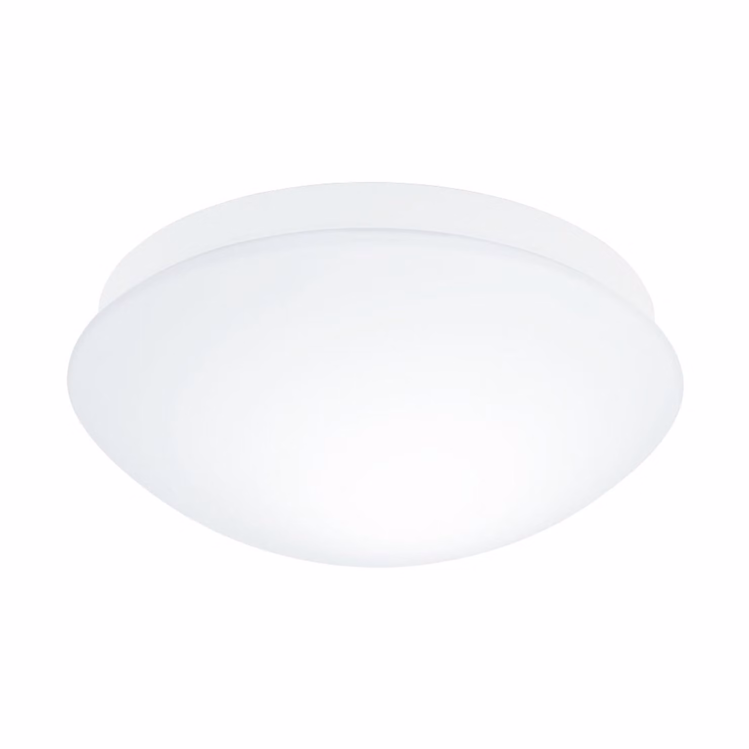 Plafoniera Contemporanea Bari-M Policarbonato Bianco 1 Luce E27