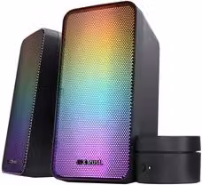 Set di altoparlanti PC Trust GXT 611 Wezz Black con illuminazione RGB e potenza totale 12W – 2