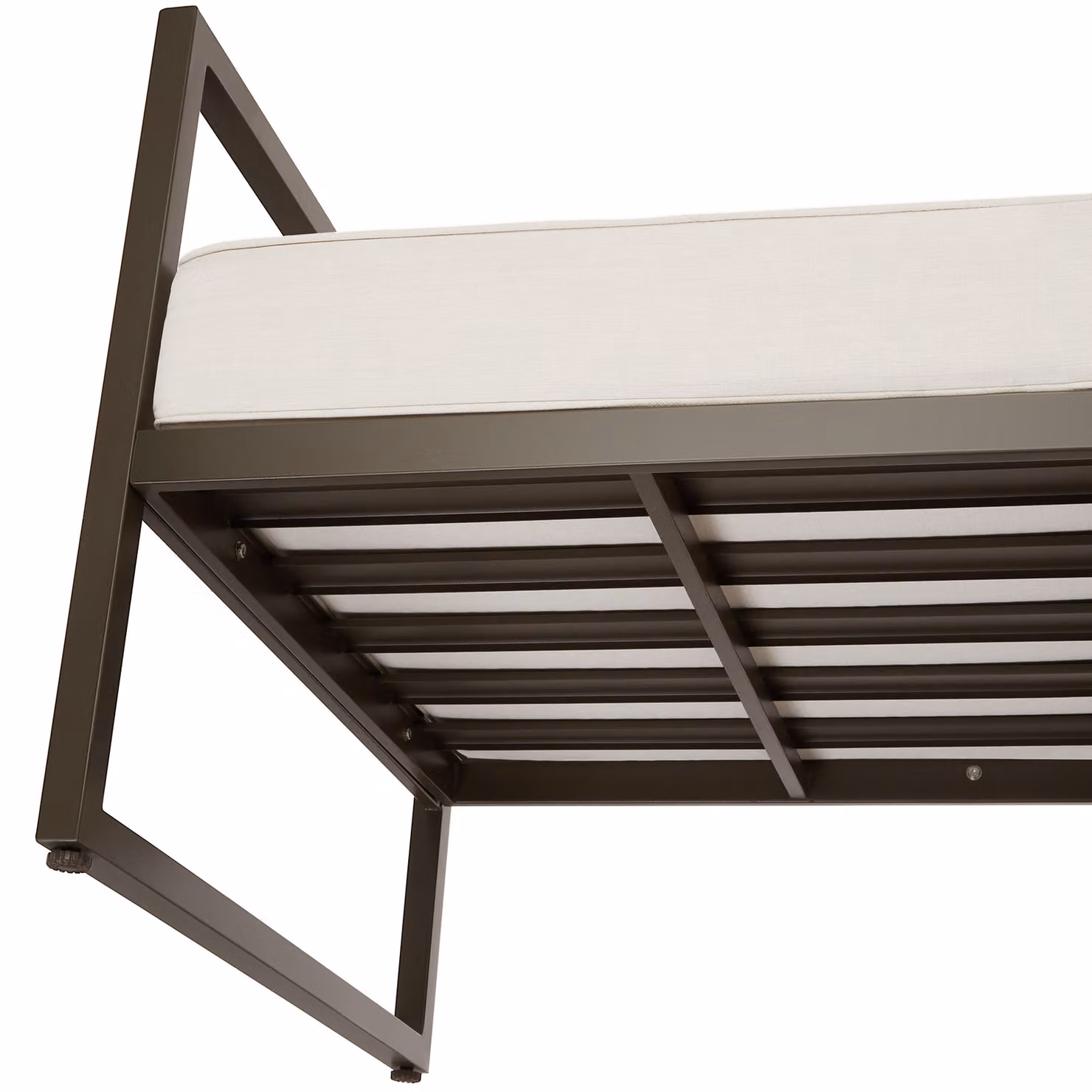 Set di 2 poltrone da giardino TecTake GmbH con imbottitura XXL, design moderno in metallo laccato e plastica, disponibili in marrone, beige o bianco