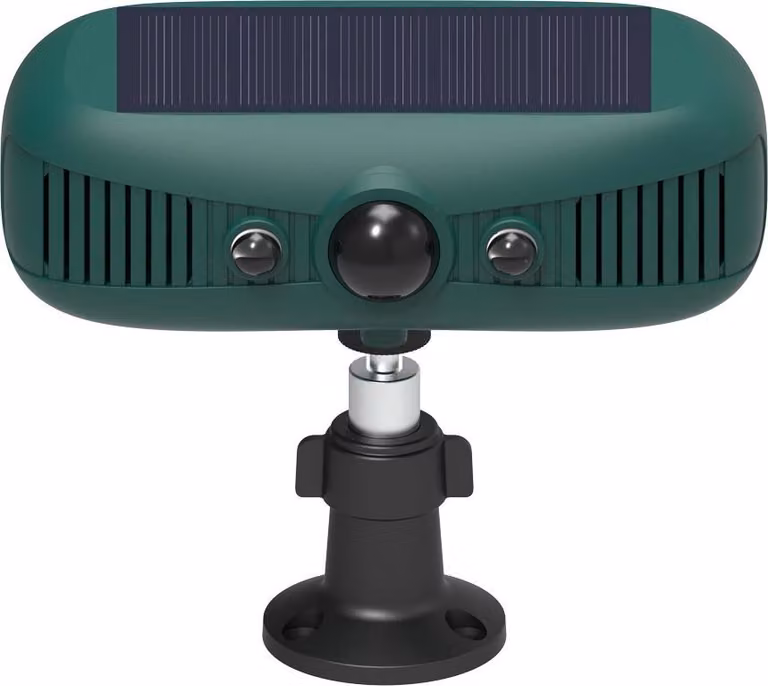 INF Allarme ad Ultrasuoni Solare con Sensore di Movimento, Suono e Luce