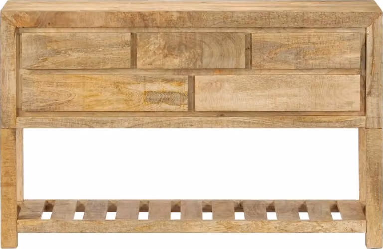 vidaXL Credenza 120 x 30 x 75 cm in legno massiccio di mango