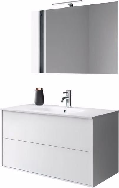 Composizione 4 pezzi IGEA bianco opaco_91x46,5x190