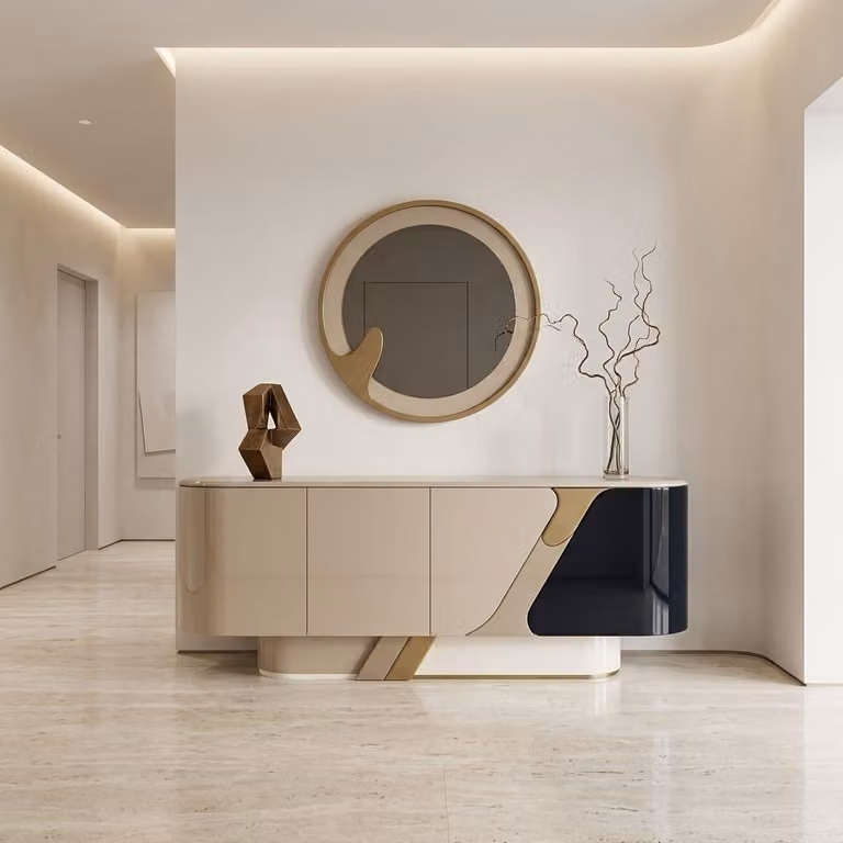 Mobile contenitore moderno con specchio e design elegante