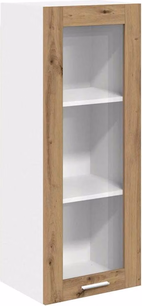 Armadio pensile con porta Rovere artigianale 40 x 31 x 100 cm