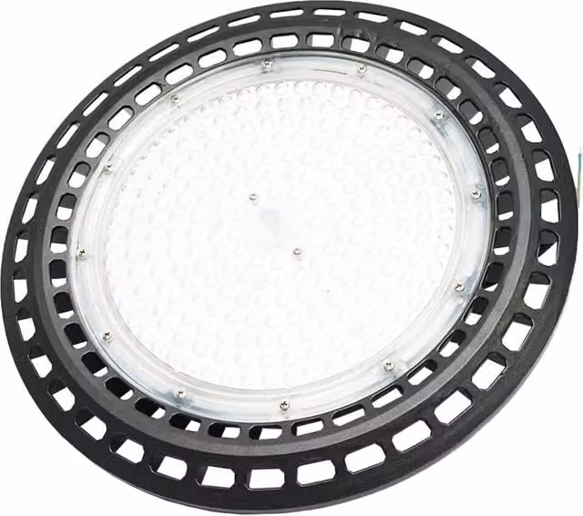 Plafoniera LED UFO BRECKNER GERMANY da 150W, Luce Bianca Fredda 6500K, Protezione IP65, Colore Nero, Montaggio a Superficie