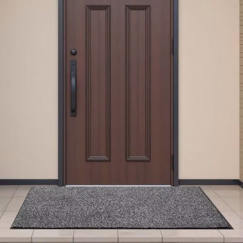 Zerbino per ingresso professionale VEVOR grigio, tappeto industriale lavabile in polipropilene e PVC, L: 152,4 cm x P: 91,4 cm