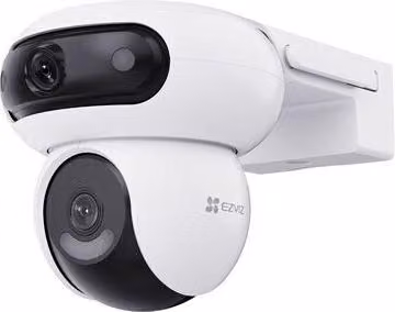Telecamera di sorveglianza motorizzata EZVIZ H90, 2K, visione notturna, 2 telecamere, audio bidirezionale, esterna a 360°