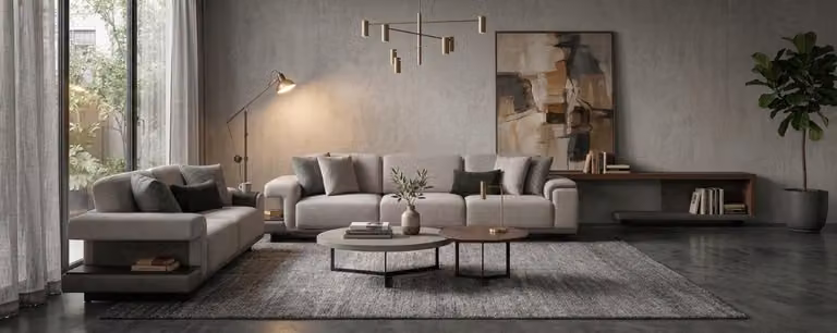 Elegante combinazione di due divani a tre posti, per un comfort ottimale