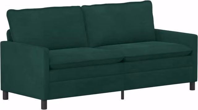 Divano | Divano da soggiorno | Sofa Verde Scuro 196 x 81 x 87,5 cm Velluto