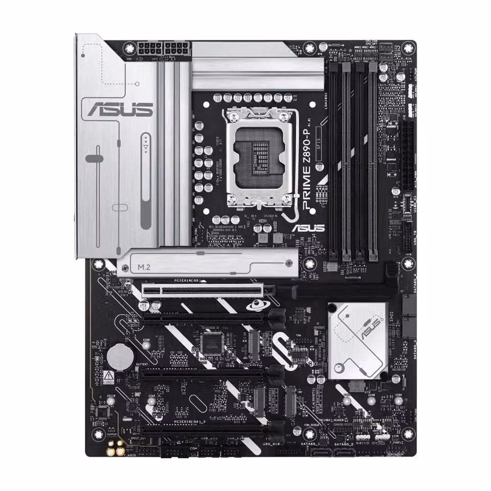 Scheda madre ASUS PRIME Z890-P ATX con socket Intel LGA 1851 e supporto DDR5, colore nero – 2