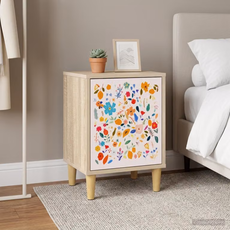 Armadio da Notte vidaXL MAINZ in Rovere Sonoma, L 36 cm x P 33 cm x H 50 cm