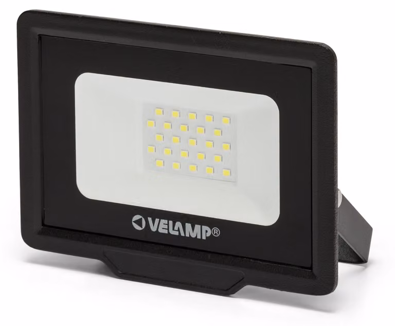 Faretto a LED da 20W, grado di protezione IP65, colore nero, temperatura di colore 4000K, flusso luminoso 1600 lumen