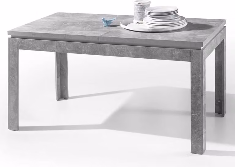 Tavolo da pranzo STONE Tavolo da sala da pranzo Tavolo da cucina allungabile in cemento grigio 140-180cm